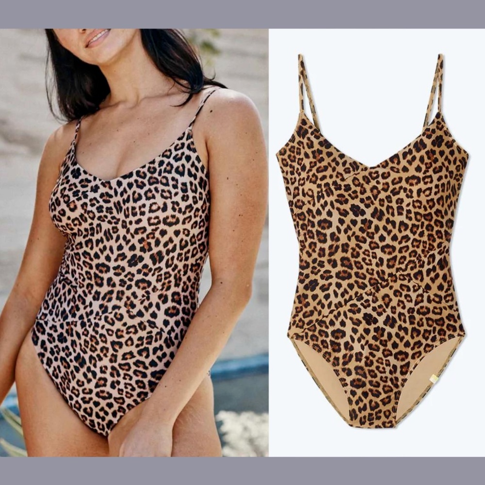 NWT Summersalt [ 14 ] The Marina One Piece‎ Swimsuit in Leopard